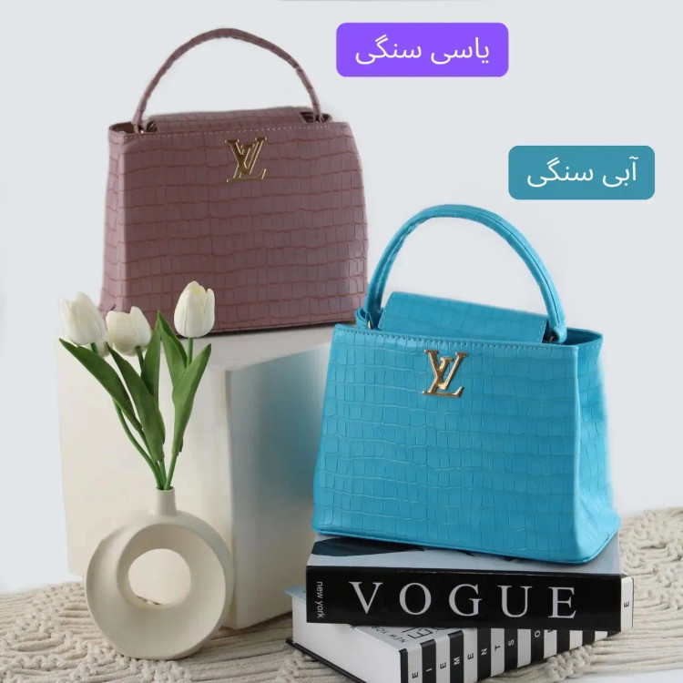 کیف زنانه چرم مصنوعی رسمی و مهمانی با بند بلند